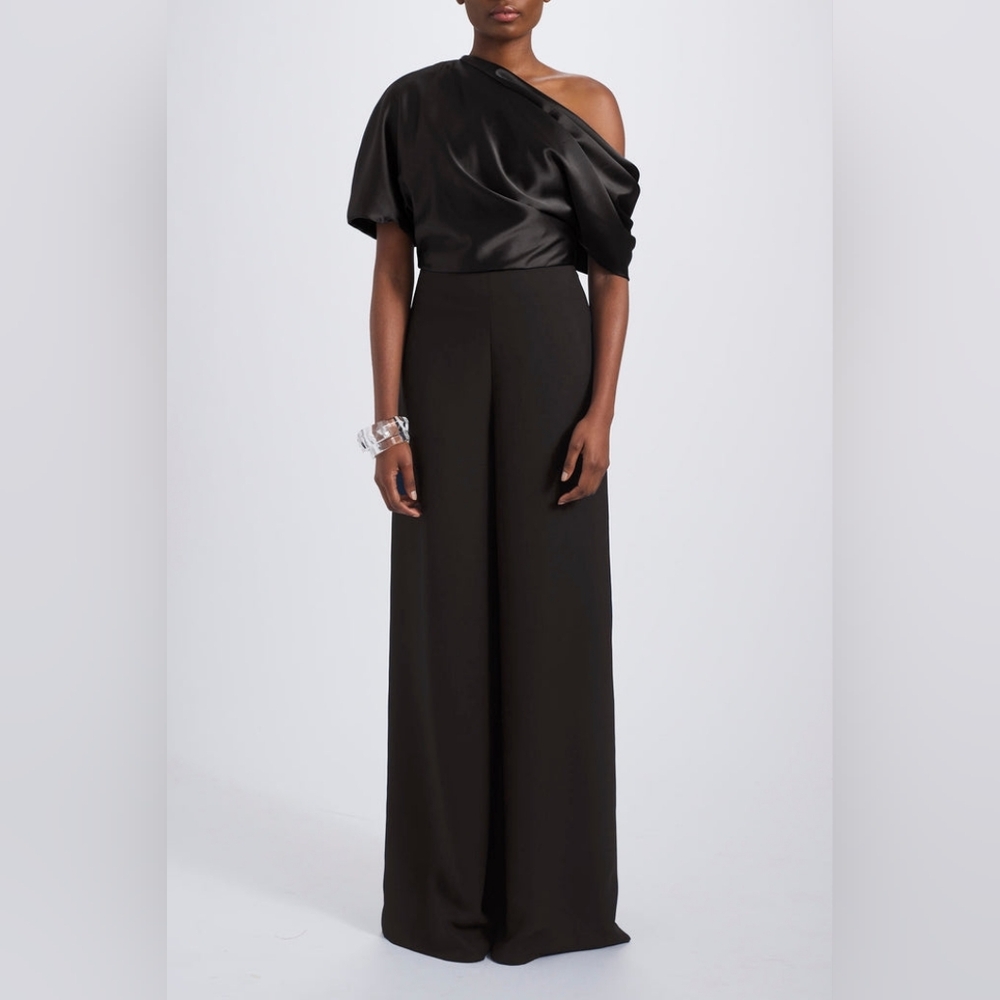 EUC Amsale The Slouch Black Elegant Jumpsuit Size 26 (Plus)